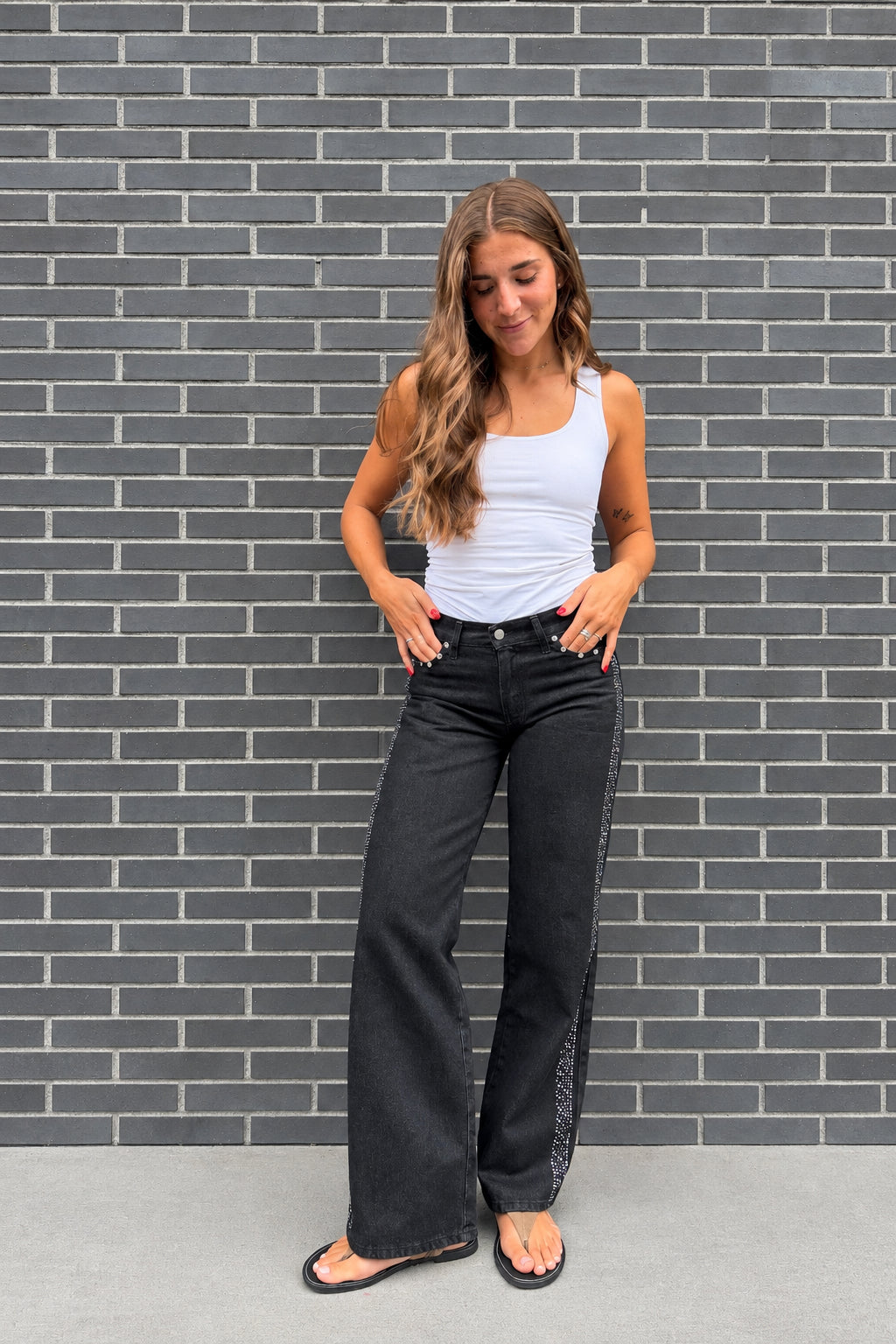 JEANS ZEBRA ROCK NOIR