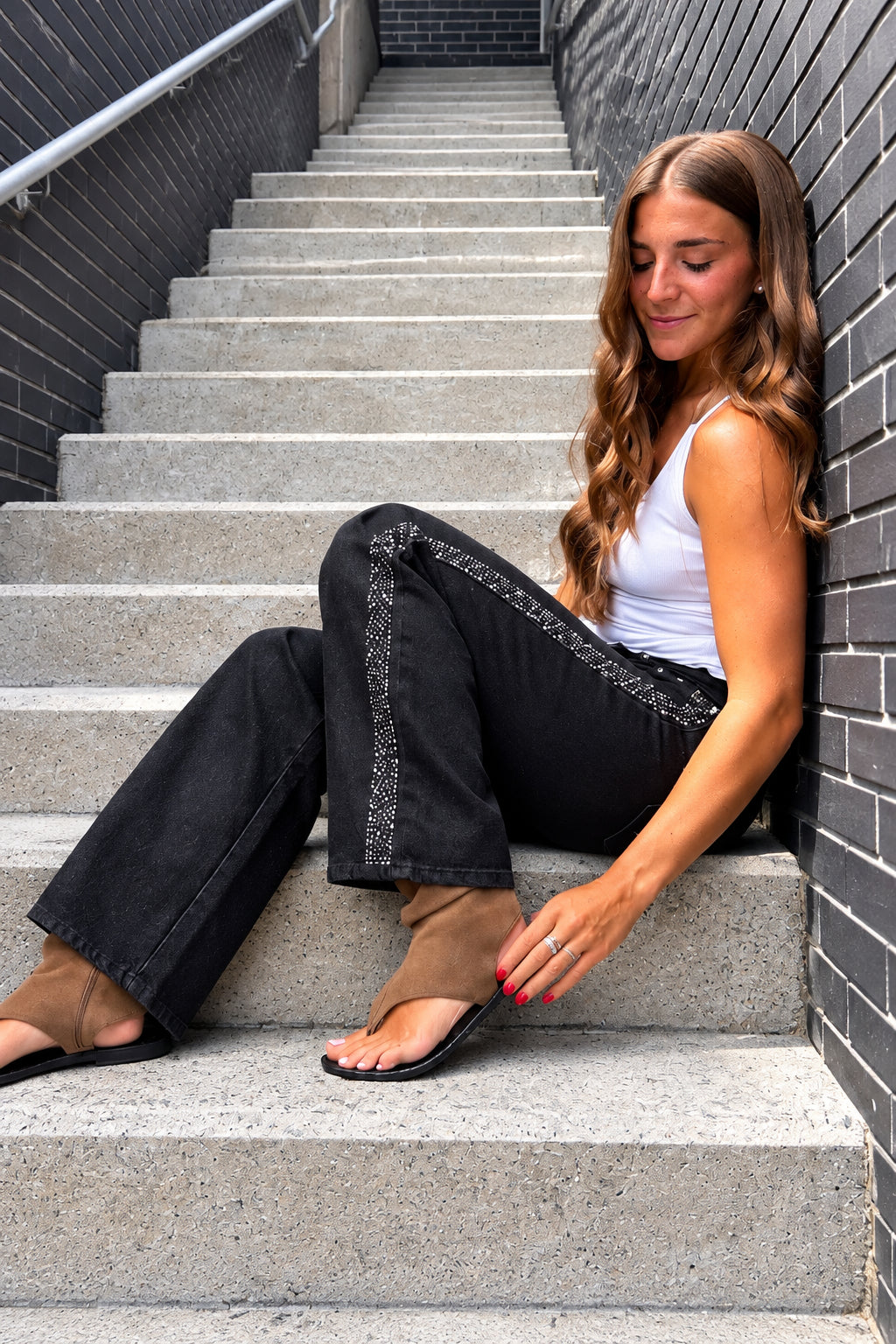 JEANS ZEBRA ROCK NOIR