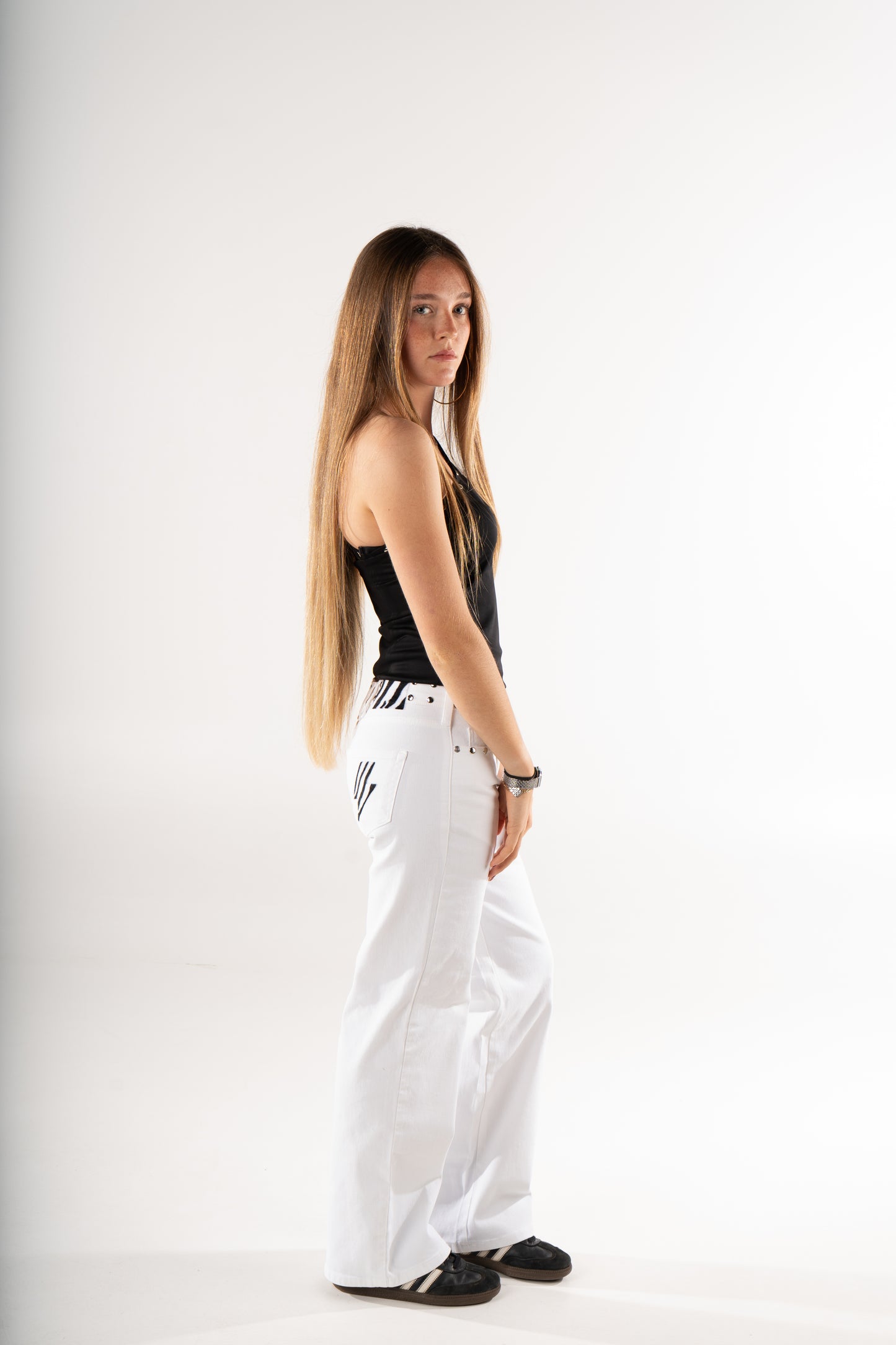 JEANS ZEBRA REBEL BLANCO