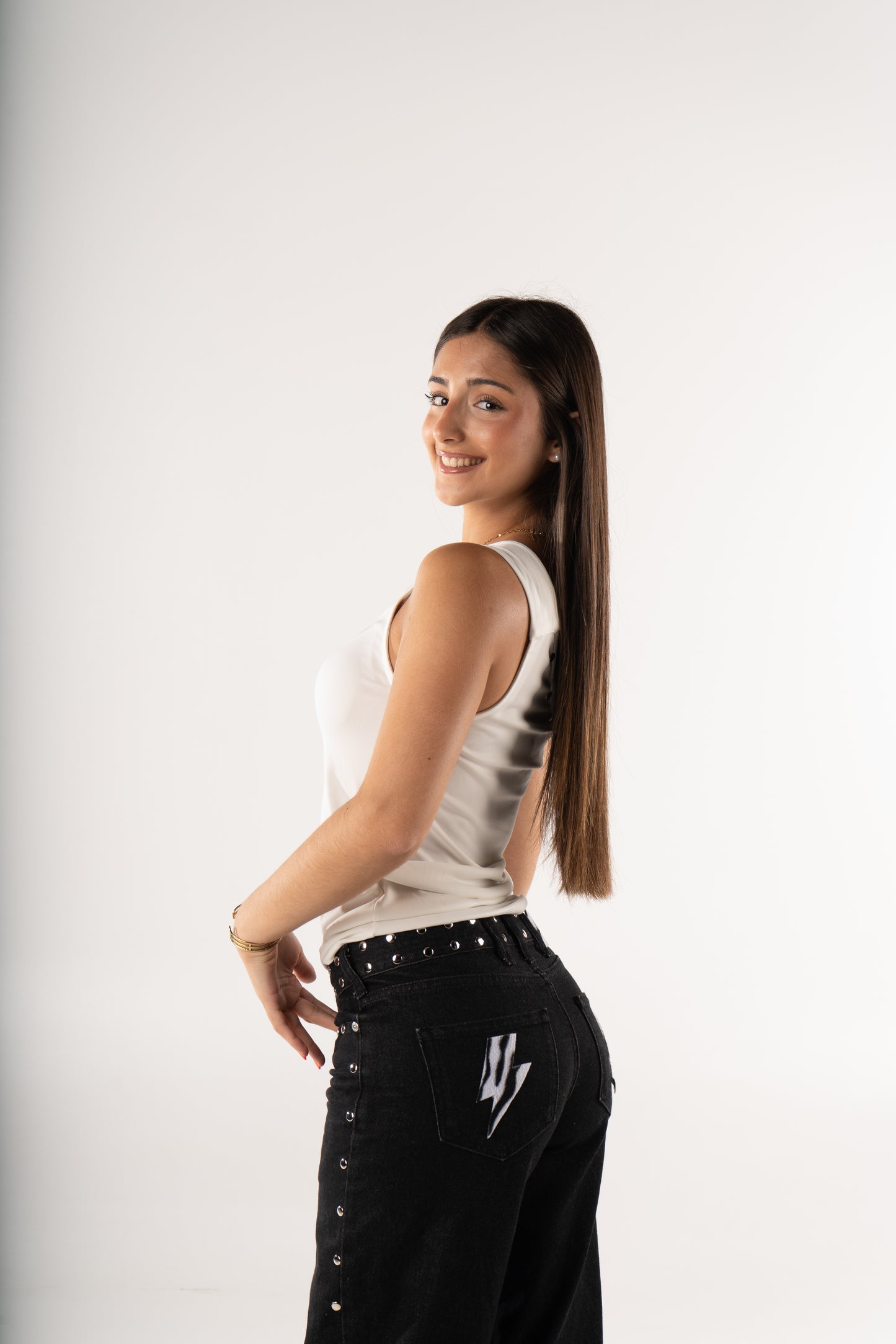 JEANS ZEBRA PUNK NEGRO