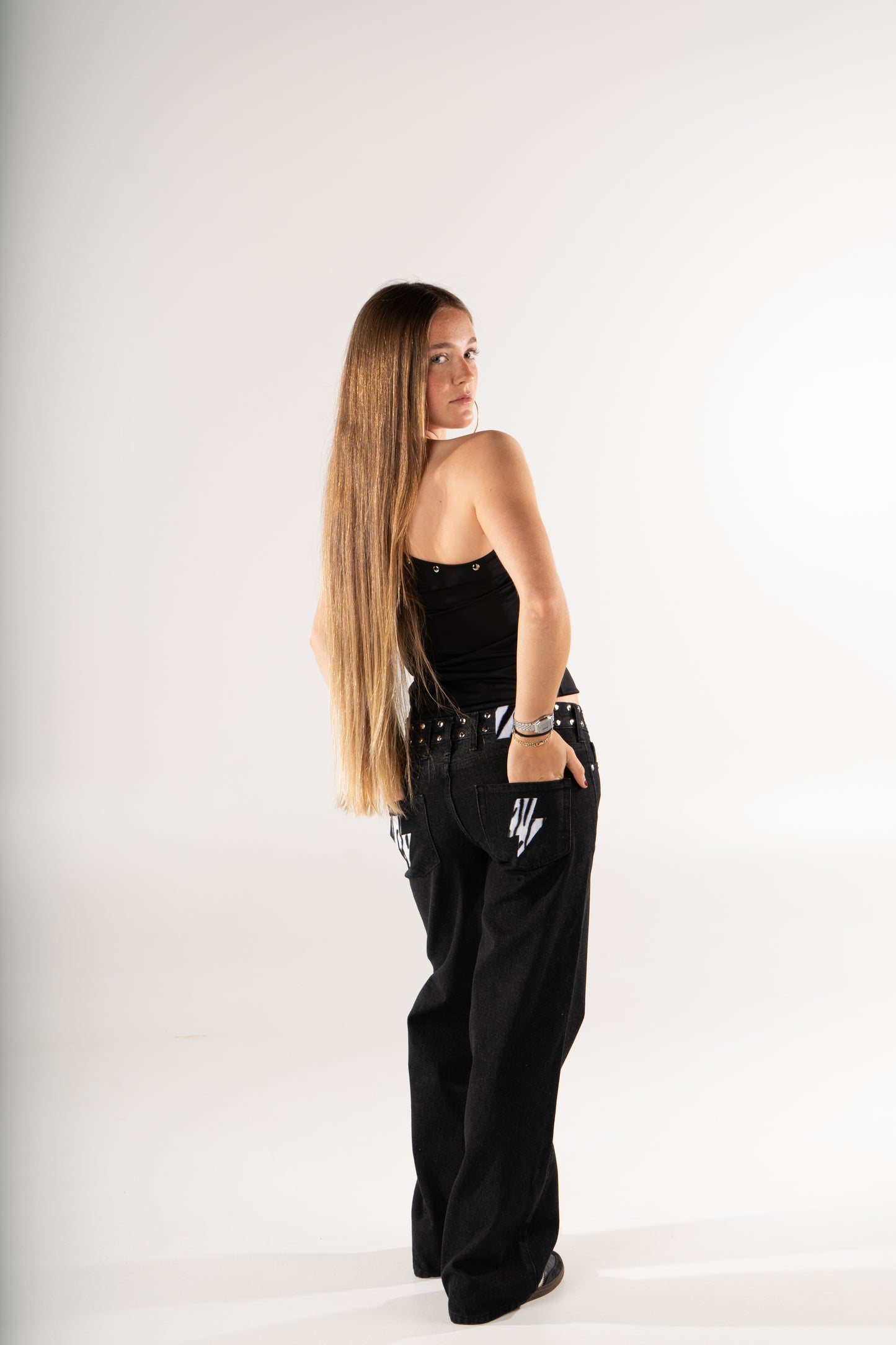 JEANS ZEBRA REBEL NEGRO