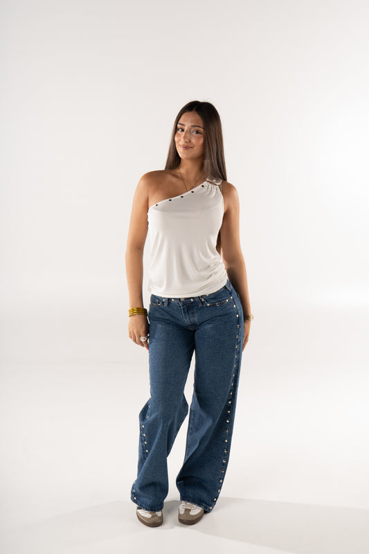 JEANS ZEBRA PUNK AZUL