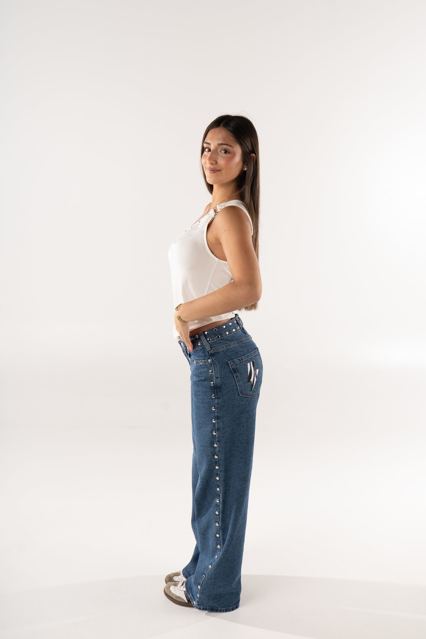 JEANS ZEBRA PUNK AZUL
