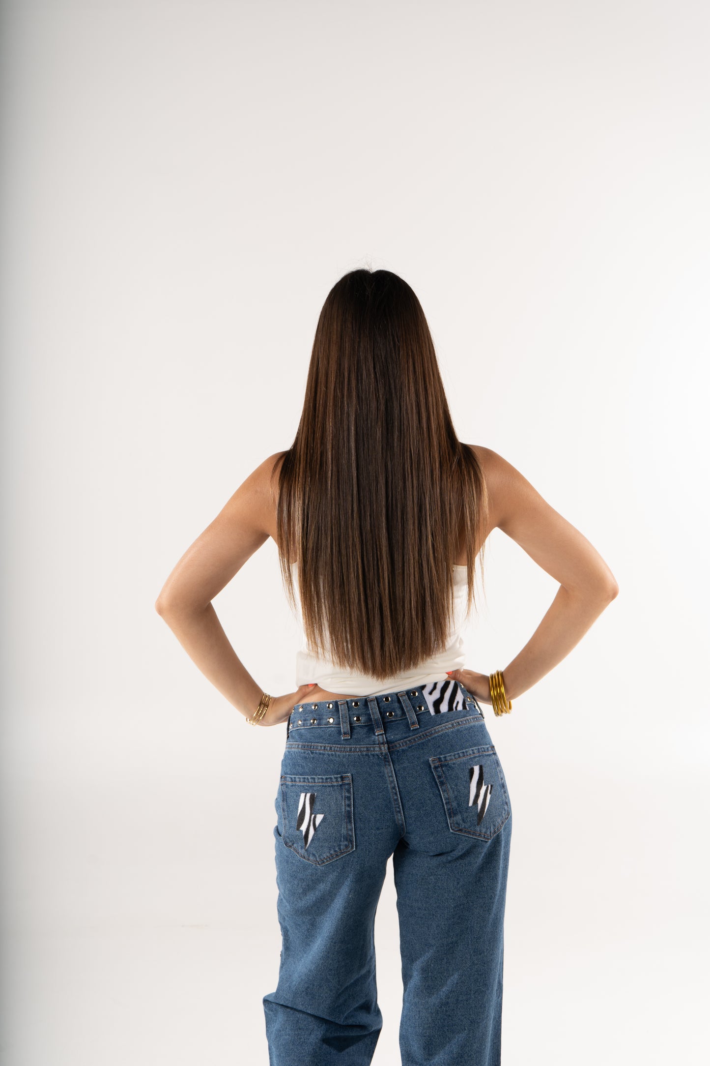 JEANS ZEBRA PUNK AZUL