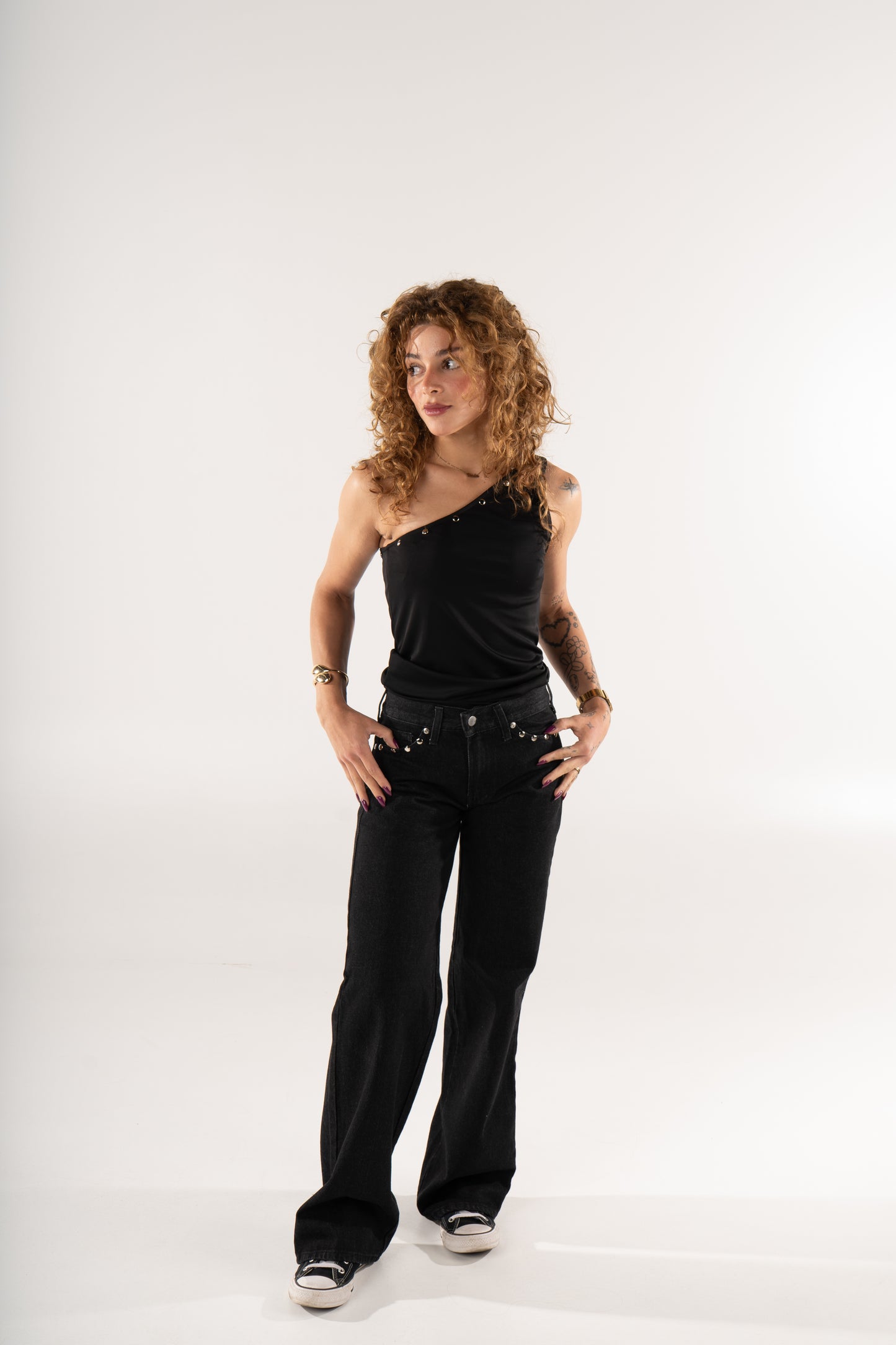 JEANS ZEBRA METALIC NEGRO