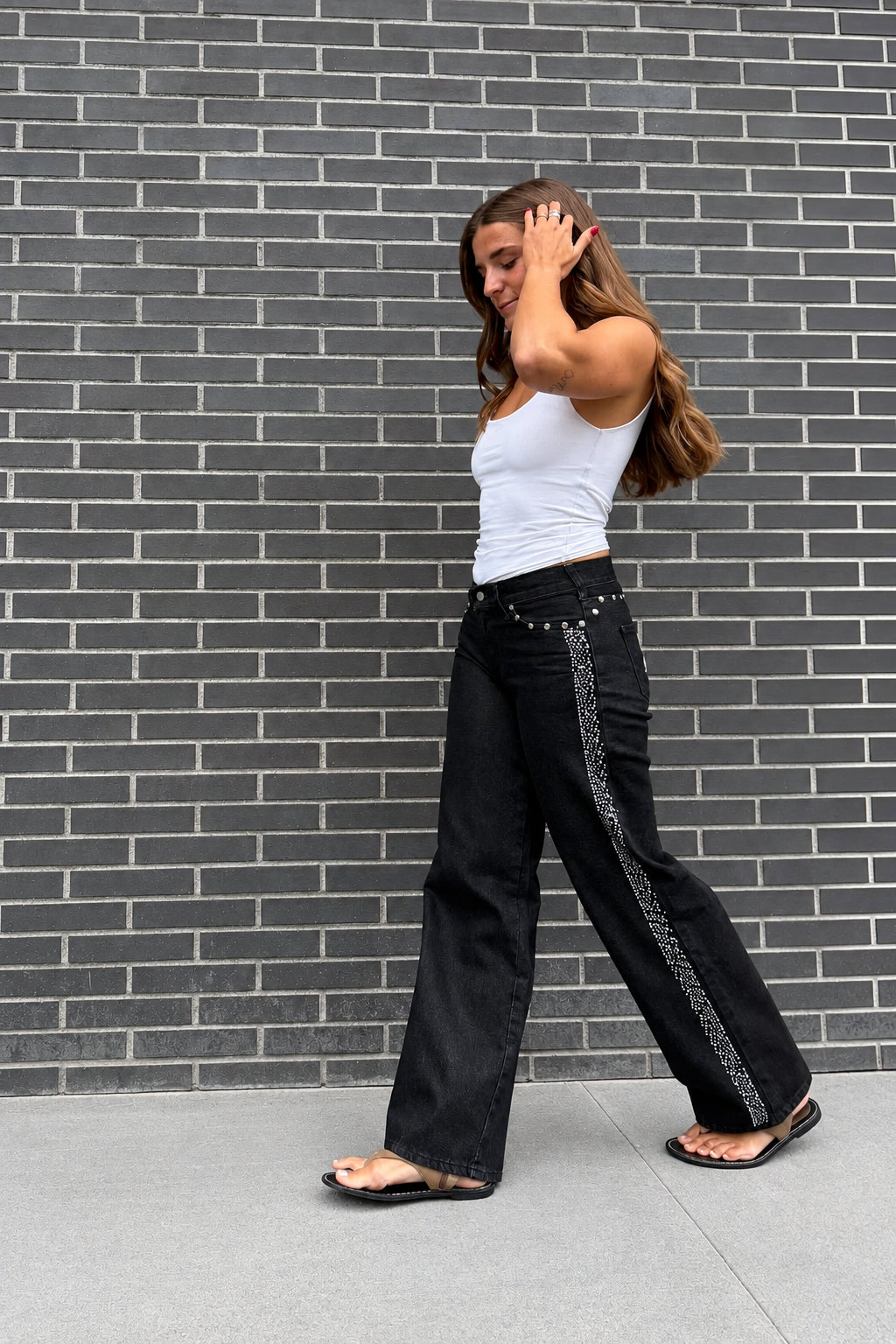 JEANS ZEBRA ROCK NOIR