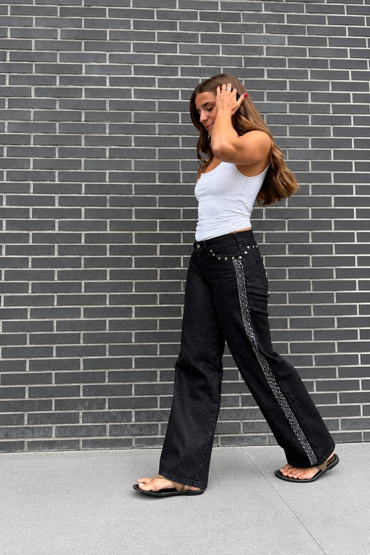 JEANS ZEBRA ROCK NOIR
