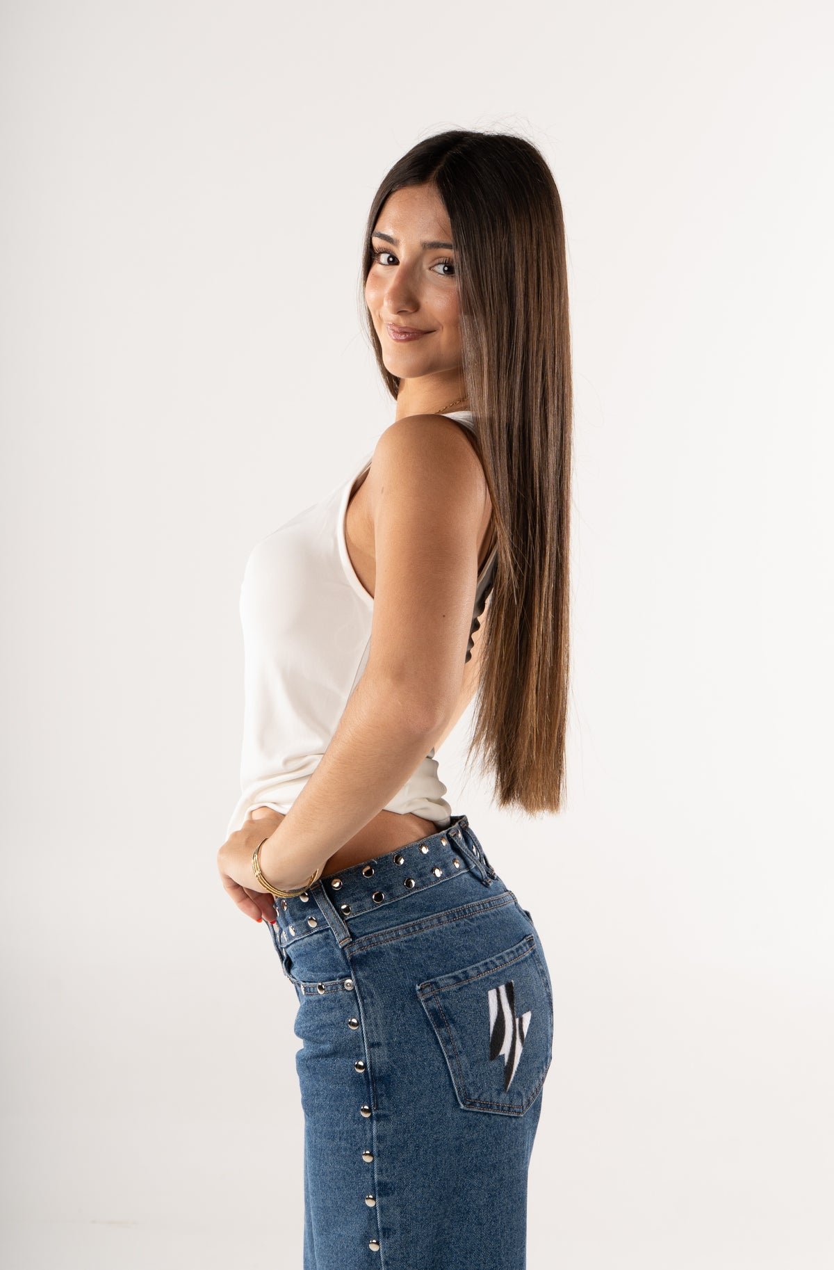 JEANS ZEBRA PUNK AZUL