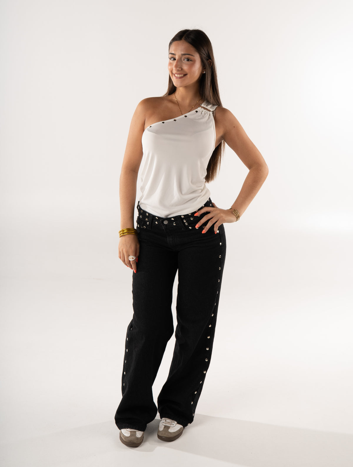 JEANS ZEBRA PUNK NEGRO